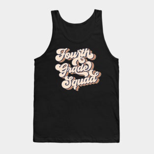 Fourth Grade Retro Vintage 4th Grade Team Back To School Tank Top